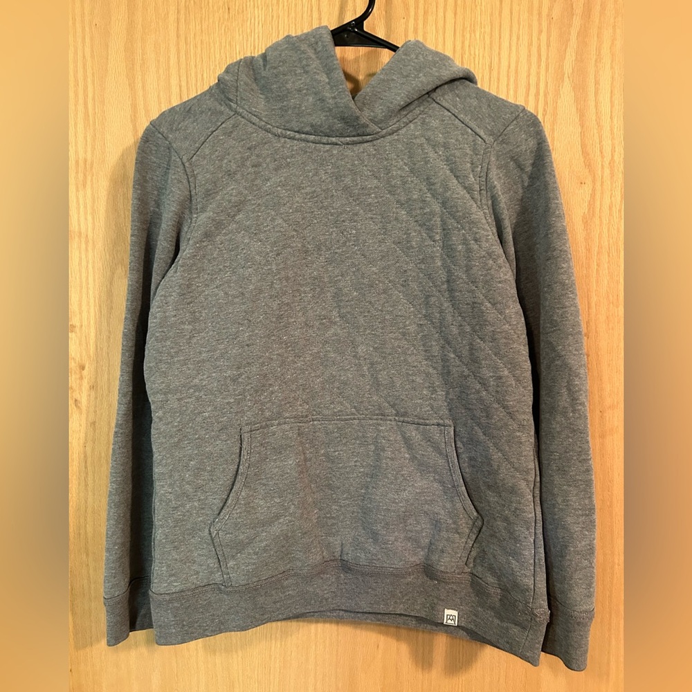 Avalanche Grey Quilted Hoodie
